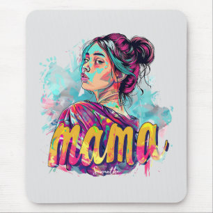 Tapis De Souris Personnalisé Retro Mama Pop Art (13)