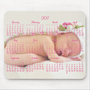 Tapis De Souris Personnalisé Souris Pad Rose Calendrier 2017 Photo