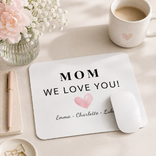 Tapis de souris personnalisé tendance Maman On t'a