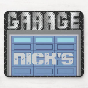 Tapis De Souris Personnalisé VOTRE NOM Garage