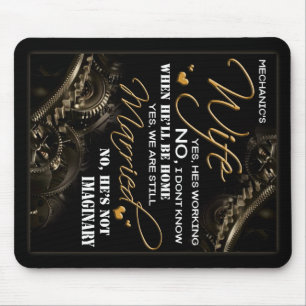 Tapis De Souris Personnalisée à la femme de mon mécanicien, Marié 