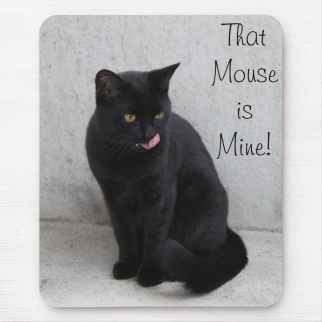 Tapis De Souris personnaliser à bec noir (Devant)