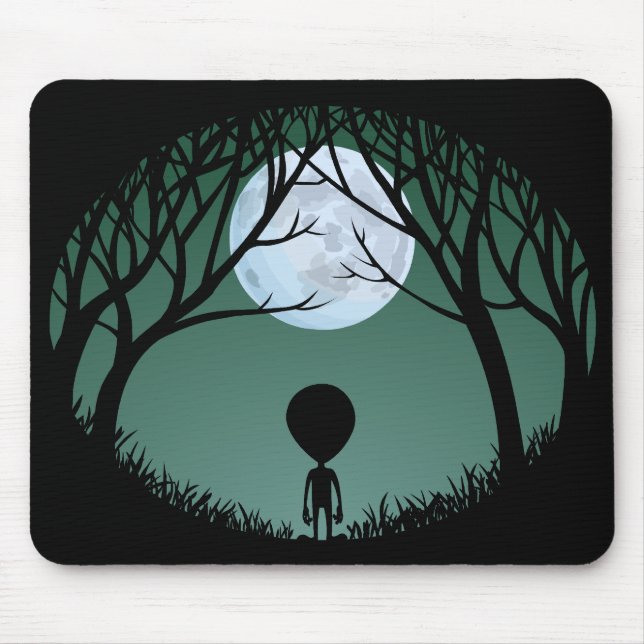 Tapis De Souris Personnaliser Alien Mouse Pad Cute Alien Mousepads (Devant)