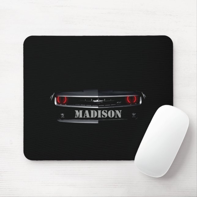Tapis De Souris Personnaliser Cool noir Chevy Camaro (Avec souris)