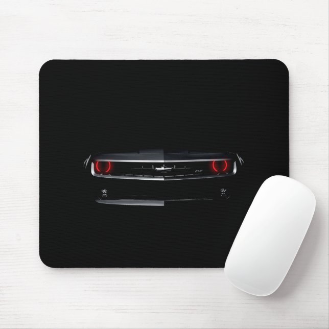 Tapis De Souris Personnaliser Cool noir Chevy Camaro (Avec souris)