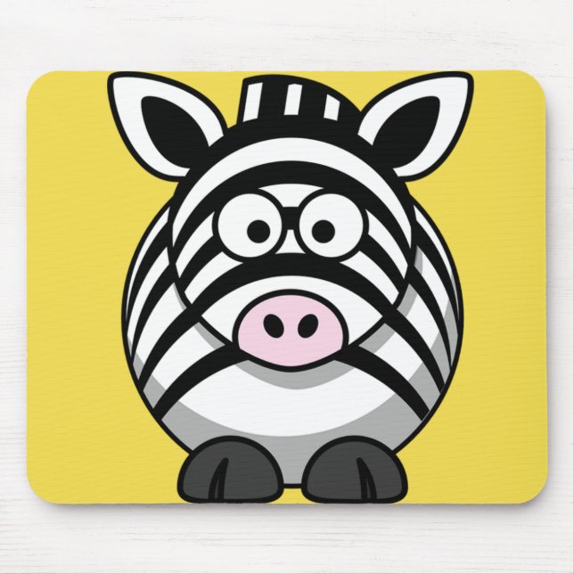 Tapis De Souris Personnaliser Cute Zebra (Devant)