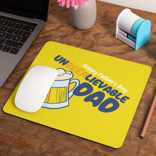 Tapis De Souris Personnaliser Funny Unbeerlievable Papa