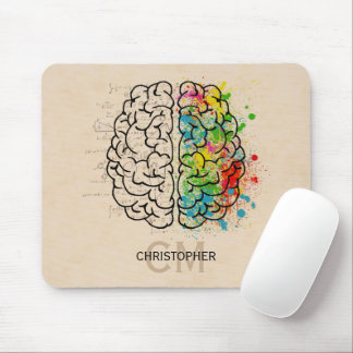 Tapis De Souris Personnaliser Le Cerveau Humain Gauche Et Droite