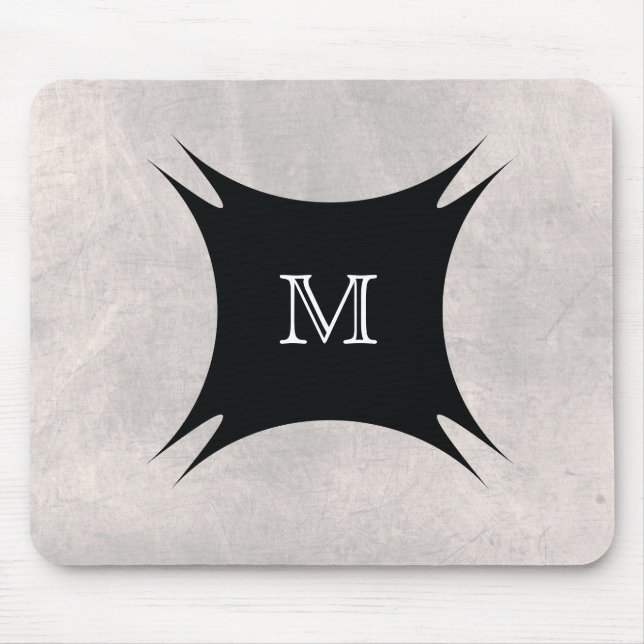 Tapis De Souris Personnaliser le dos du monogramme (Devant)