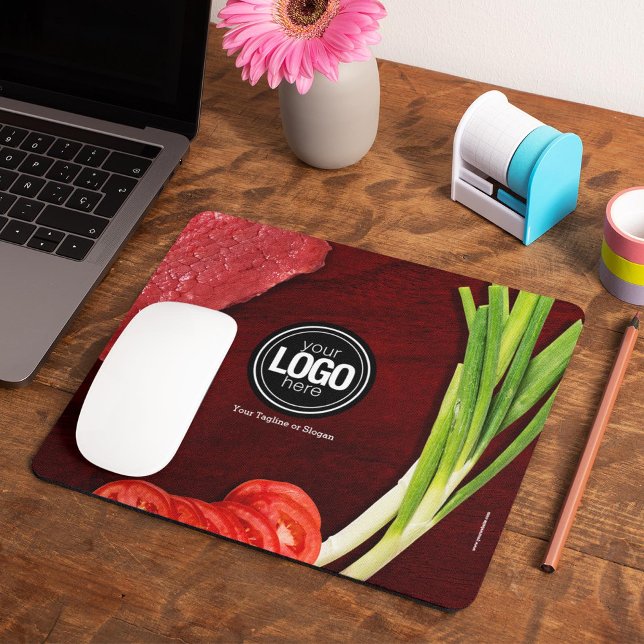 Tapis De Souris Personnaliser le thème du restaurant steak (Créateur téléchargé)
