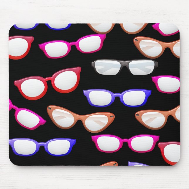 Tapis De Souris Personnaliser lunettes de soleil colorées (Devant)