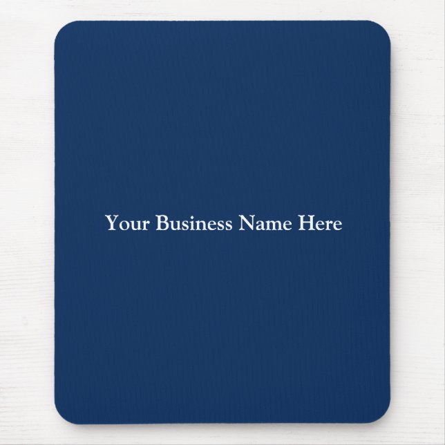 Tapis De Souris Personnaliser Marine Blue White Business (Devant)