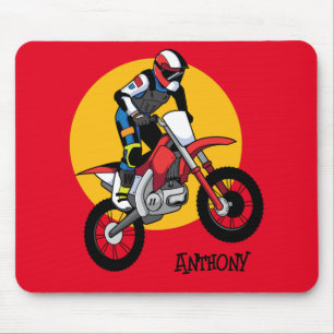 Tapis De Souris Personnaliser Moto Dirt Vélo Gel Mouse Pad