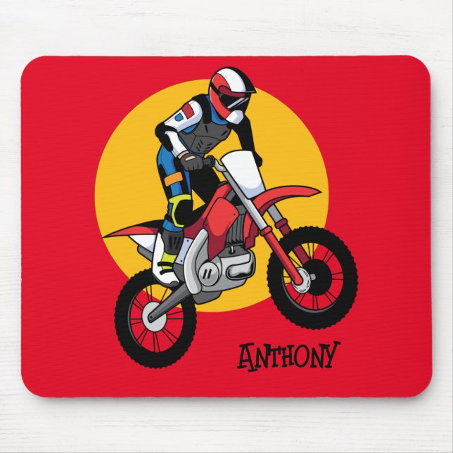 Tapis De Souris Personnaliser Moto Dirt Vélo Gel Mouse Pad (Devant)