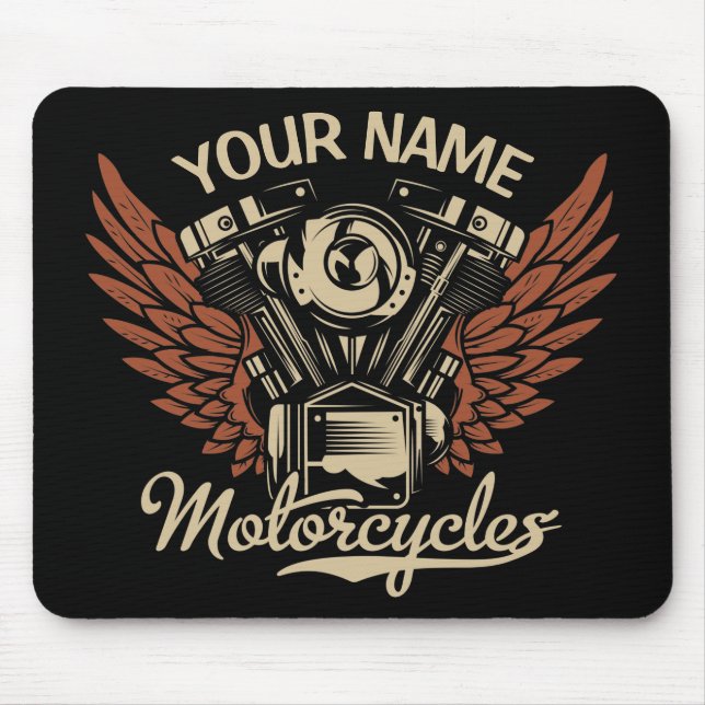 Tapis De Souris Personnaliser Motocyclettes Motocyclettes Garage (Devant)