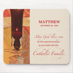Tapis De Souris Personnaliser, RCIA Félicitations, Catholique, Rou
