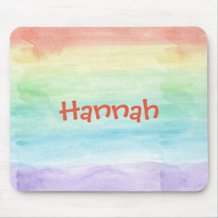 Tapis De Souris Personnalisez le Motif d'aquarelle transparente