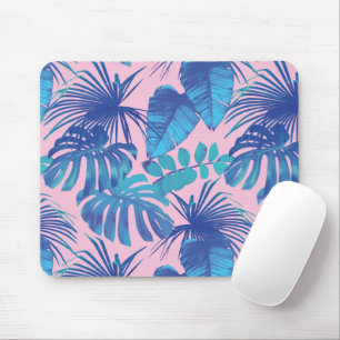 Tapis De Souris Personnalité du film tropical rose et bleu