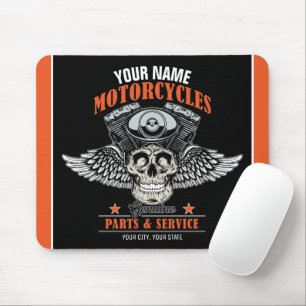 Tapis De Souris Personnalized Biker Flying