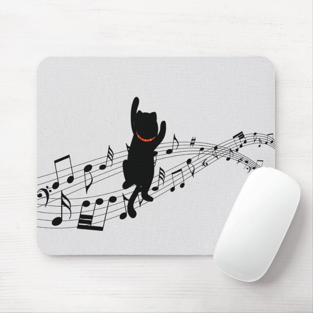 Tapis De Souris Personnel de musique d'Escalade de chat (Avec souris)