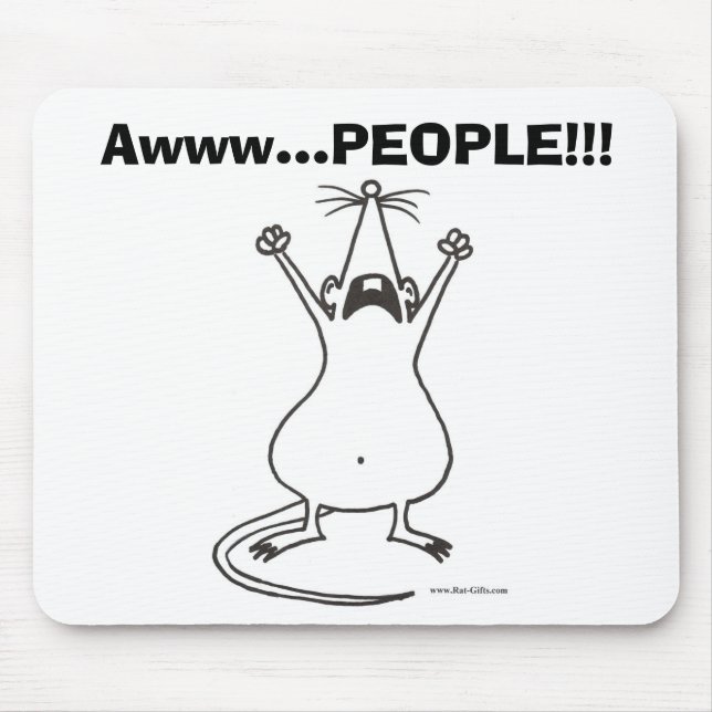 Tapis De Souris PERSONNES d'Awww… ! ! ! Rat Mousepad (Devant)