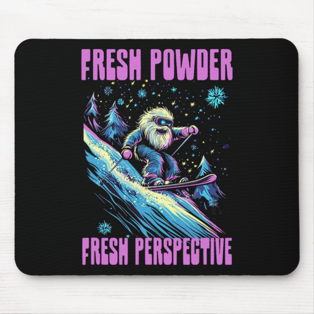 Tapis De Souris Perspective fraîche en poudre fraîche (Devant)