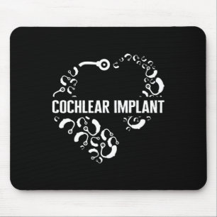 Tapis De Souris Perte Auditive Sensibilisation Amour Implant Cochl