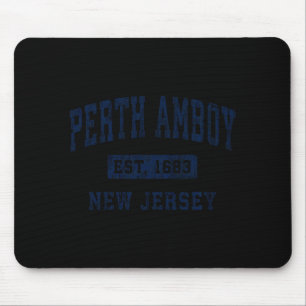 Tapis De Souris Perth Amboy New Jersey Nj Vintage Établi Confort