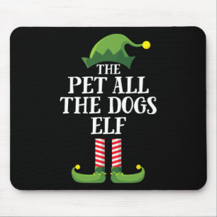 Tapis De Souris Pet Tous Les Chiens Elf Matching Family Group Chri