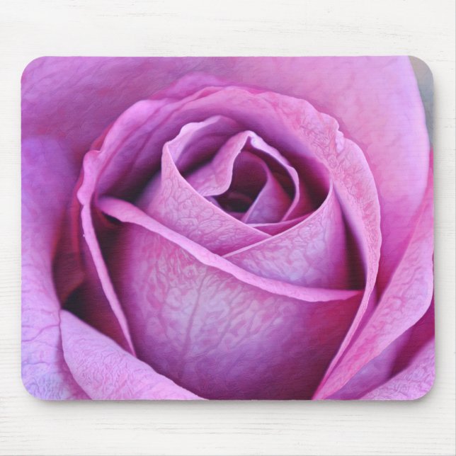 Tapis De Souris Pétale d'art Rose violet (Devant)