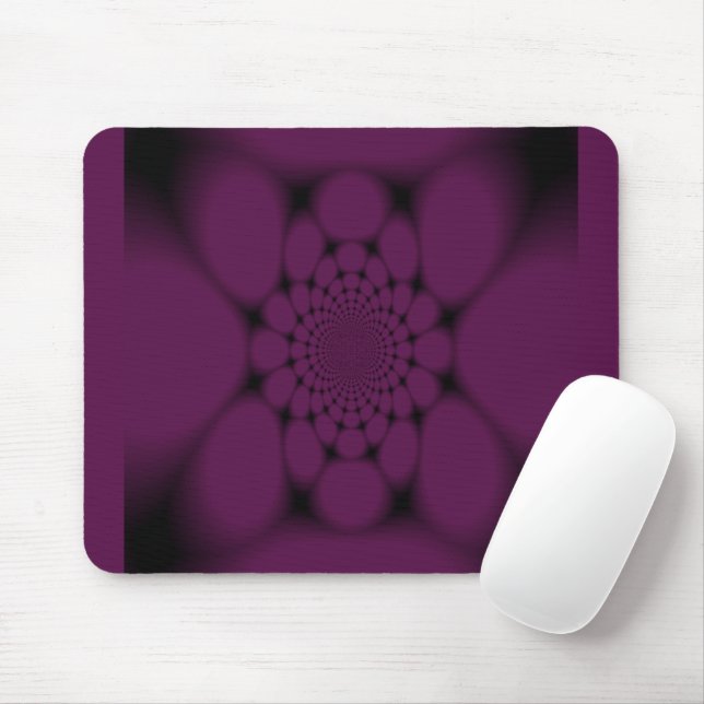 Tapis De Souris Pétale de papillon noir pourpre (Avec souris)
