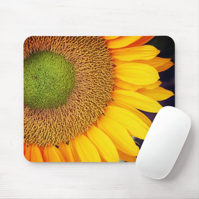 Tapis De Souris Pétales de fleurs de tournesol (Avec souris)