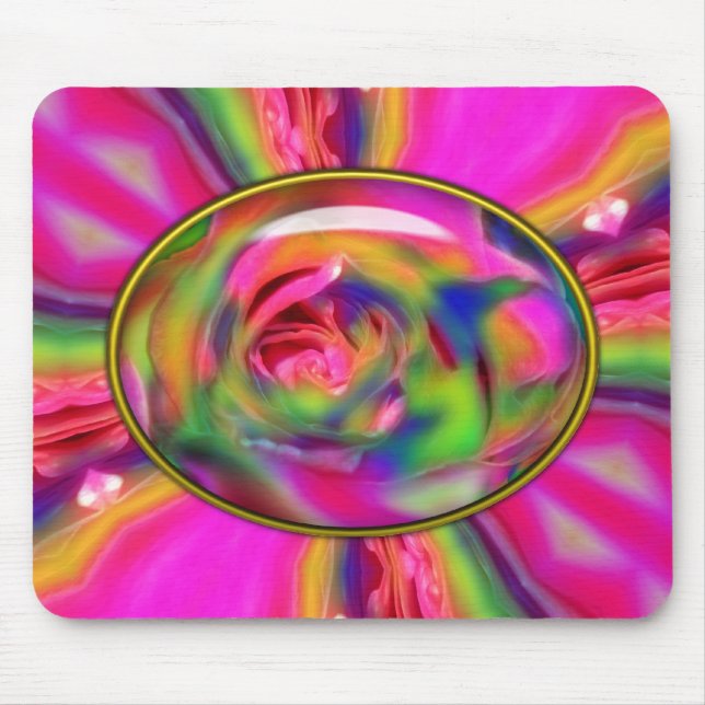 Tapis De Souris Pétales Roses Cannes-Ordinateur Mousepad (Devant)