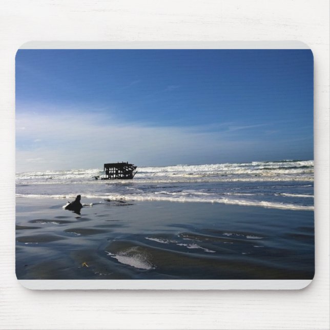 Tapis De Souris Peter Iredale Shipwreck, Côte de l'Oregon (Devant)