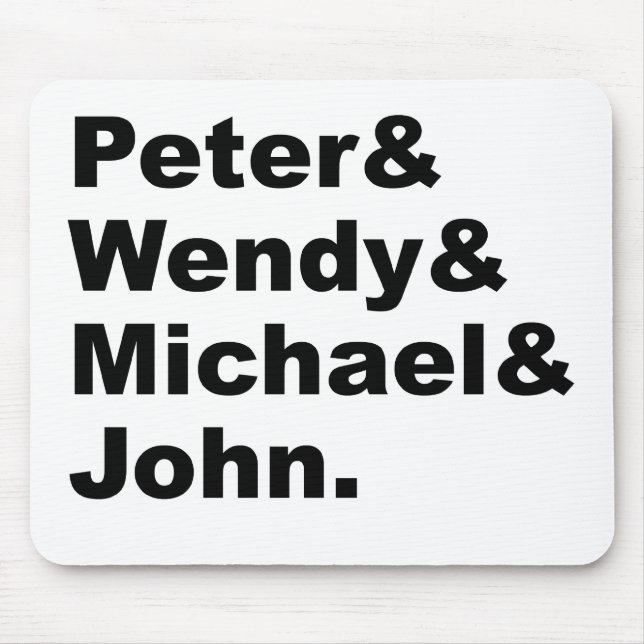 Tapis De Souris Peter Pan de J.M. Barrie | Peter Wendy Michael Joh (Devant)