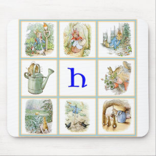 Tapis De Souris PETER RABBIT personnalisé avec lettre H