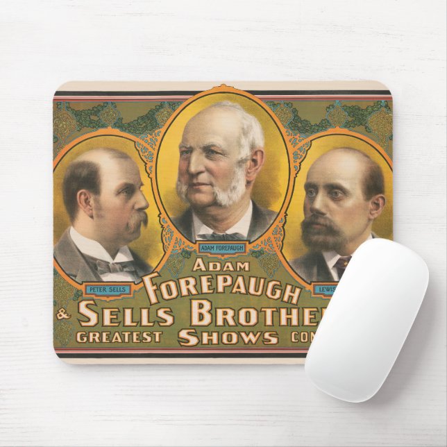 Tapis De Souris Peter Sells, Adam Forepaugh Et Lewis Sells (Avec souris)