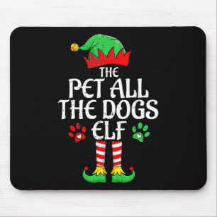 Tapis De Souris Petit à Tous Les Chiens Elf Xmas Assorti Famille d