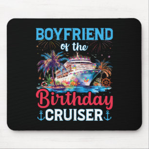 Tapis De Souris Petit ami de la croisière d'anniversaire drôle de 