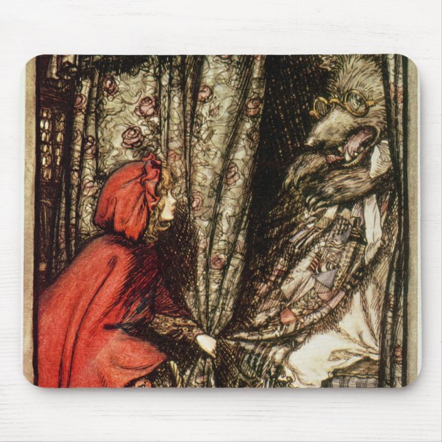 Tapis De Souris Petit capuchon rouge d'Arthur Rackham | (Devant)