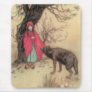 Tapis De Souris Petit Chaperon Rouge vintage par Warwick Goble