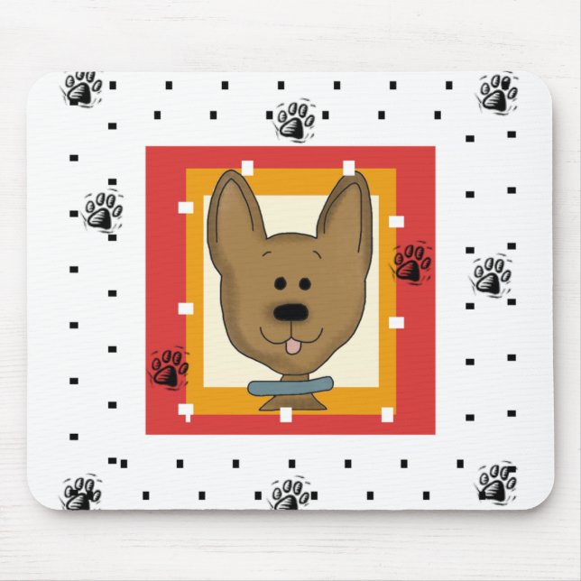 Tapis De Souris Petit chienchien de Brown (Devant)