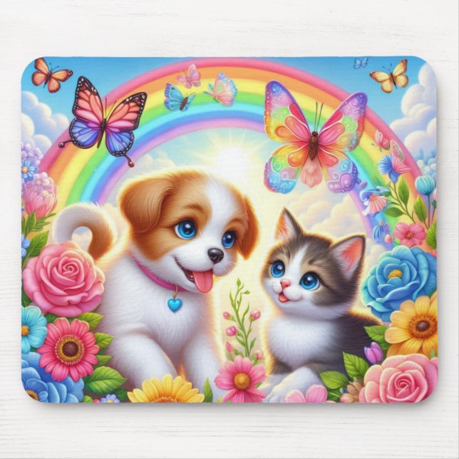 Tapis De Souris Petit chiot/chiot/chaton (Devant)