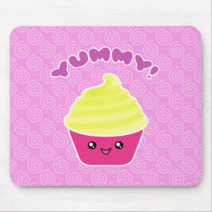 Tapis De Souris Petit gâteau délicieux crème Mousepad de Kawaii
