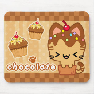 Tapis De Souris Petit gâteau Kitty Mousepad de chocolat