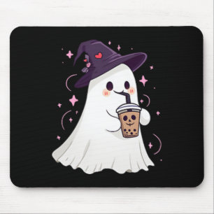 Tapis De Souris Petit Ghost Ice Café Éffrayante saison mignonne Gh