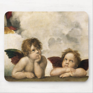 Tapis De Souris Petit groupe de Sistine Madonna, Raphael