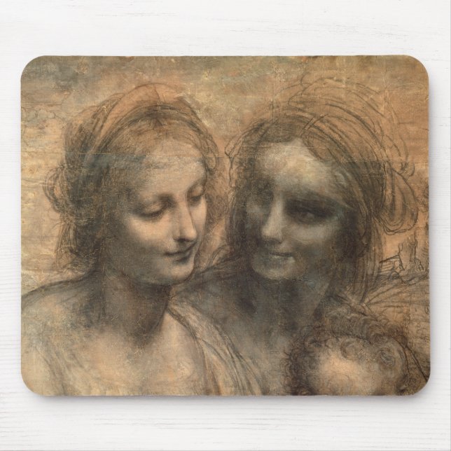 Tapis De Souris Petit groupe des têtes de la Vierge et de St Anne (Devant)