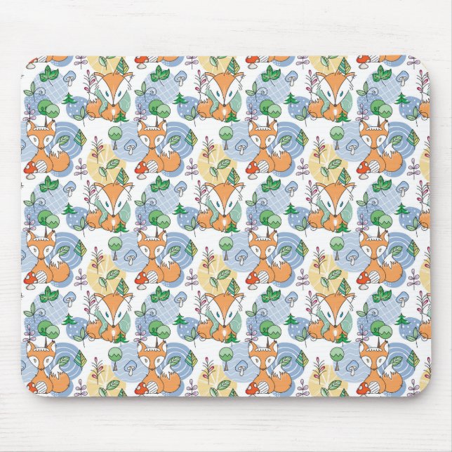 Tapis De Souris Petit motif mignon de Fox (Devant)