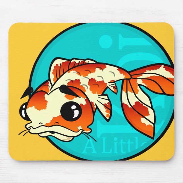 TAPIS DE SOURIS PETIT PEU DE POISSON KOI MOUSE PAD (Devant)